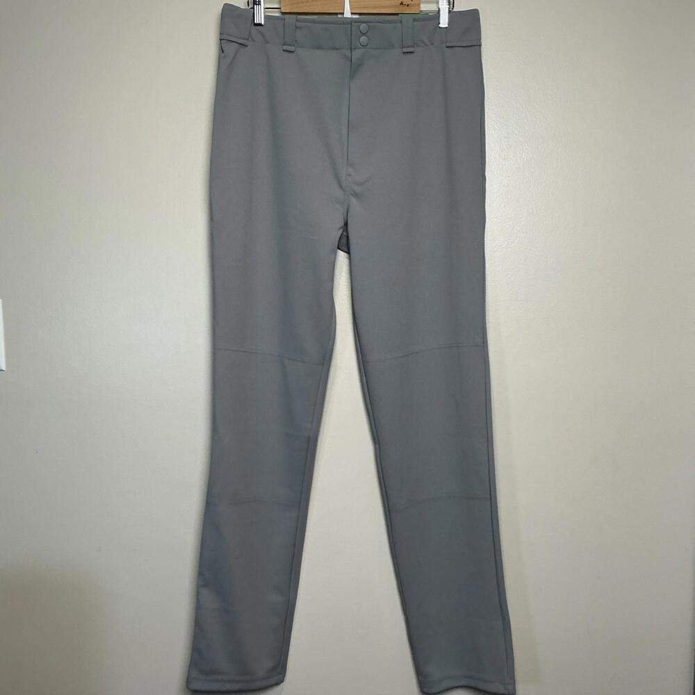 Rawlings Baseball Pants Gray Semi-Relaxed Fit Mens Adult Size LARGE New‎ w/ tags